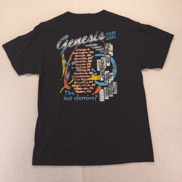 Genesis Band Crew Neck Graphic Short Sleeve T Shirt Mens Size Large L Black - Picture 9 of 9